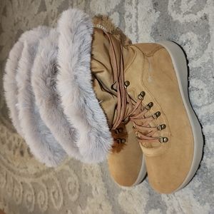 Columbia Slopeside Village Omni-Heat Hi Boot Elk Waterproof Brown 7